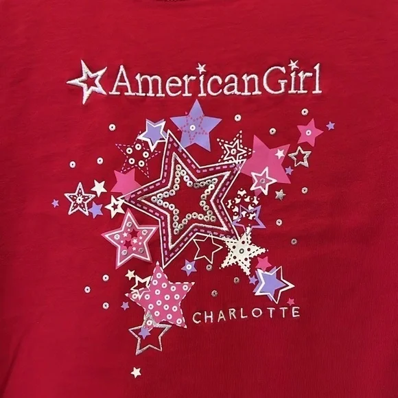 American Girl Charlotte t-shirt size M 10-12 - Picture 2 of 4